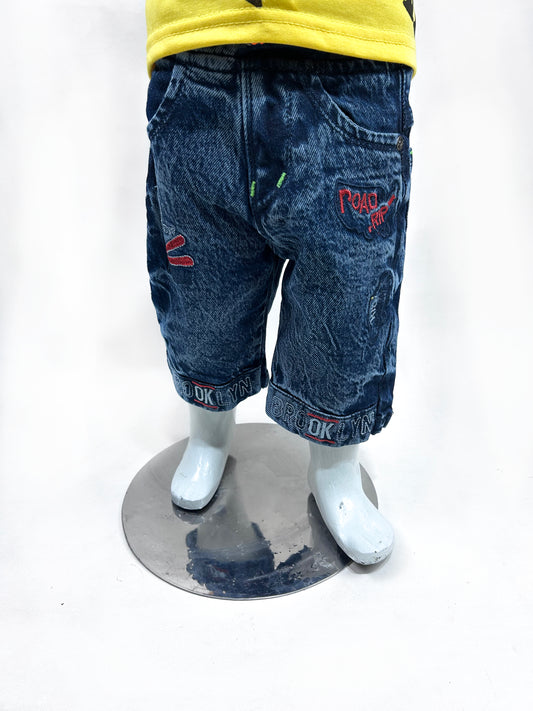 5Yrs - 16Yrs Blue Denim Jeans Short For Boys NK BJS02