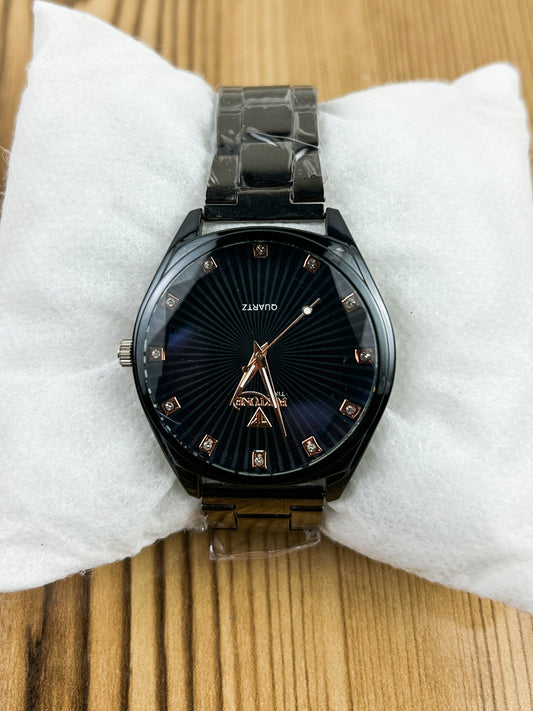 Black Stainless Steel Watch For Men MW134