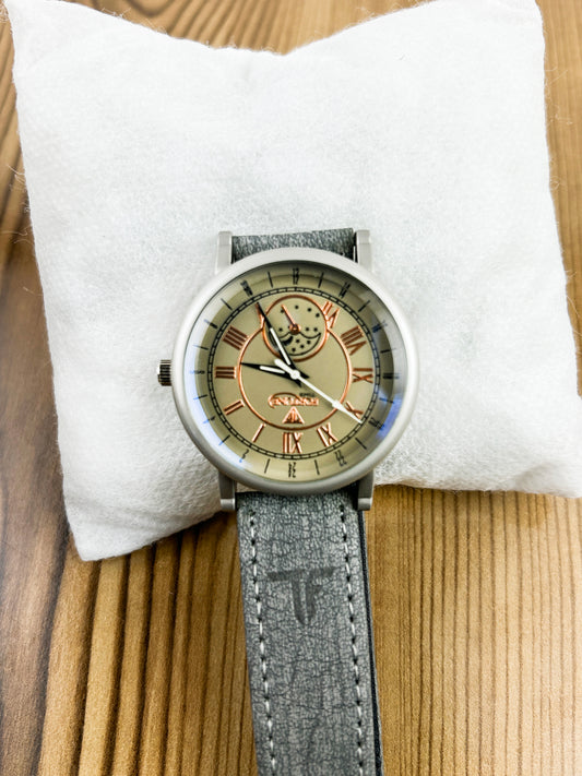 Grey Strap Watch For Men MW135