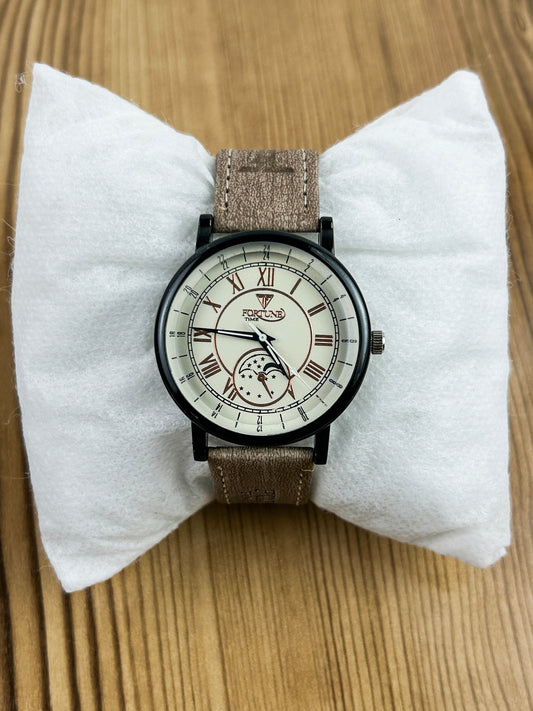 Light Brown Strap Watch For Men MW136