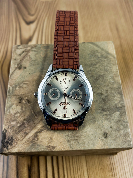 Brown Strap Watch For Men MW137