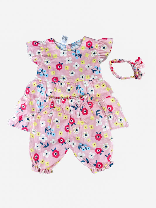 1Yr - 4Yrs Peach Girl Blossom Breeze Suit For Girls BG GS243