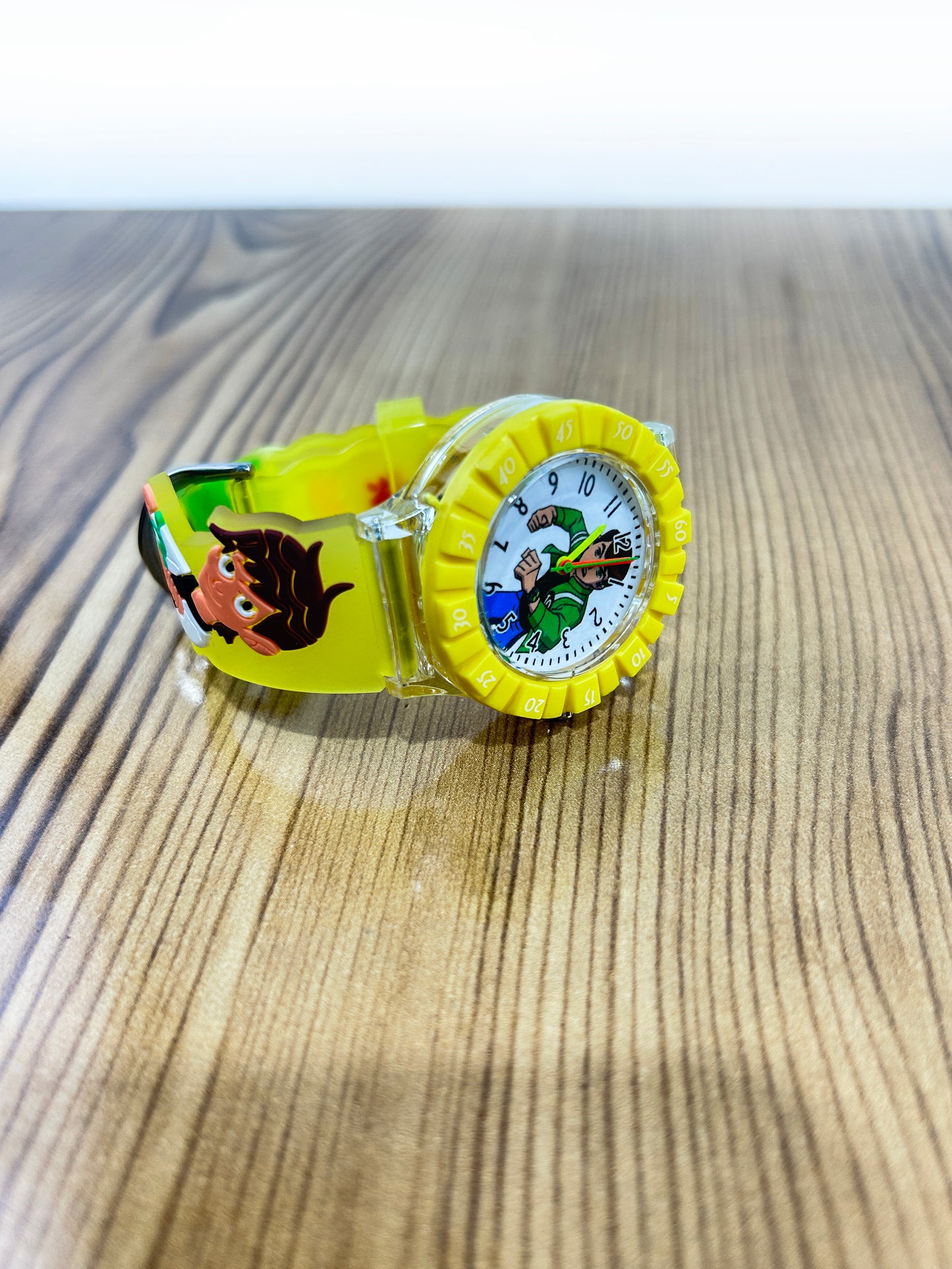 Yellow Ben 10 Wrist Watch For Boys KWW36
