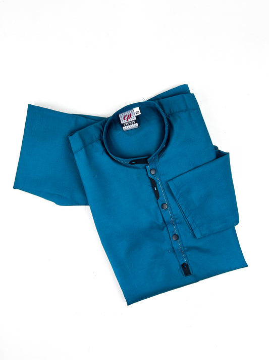 5Yrs - 14Yrs Sea Green Boys Kameez Shalwar BKS153