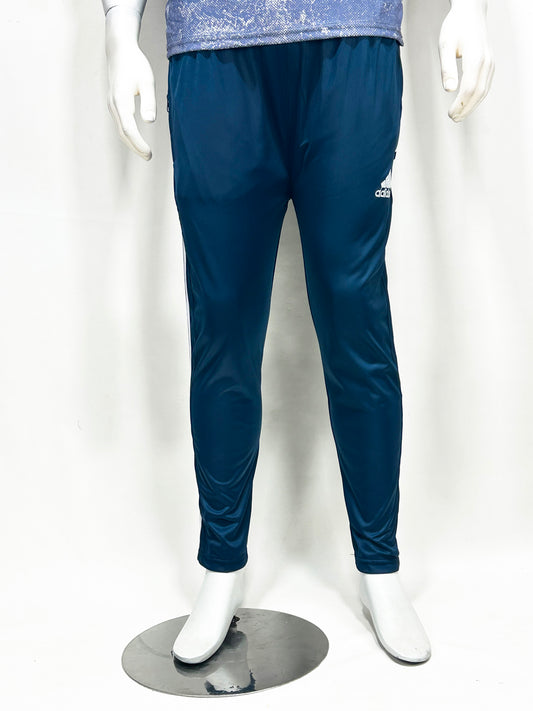 Cyan Blue Jersey Trouser For Men MT178