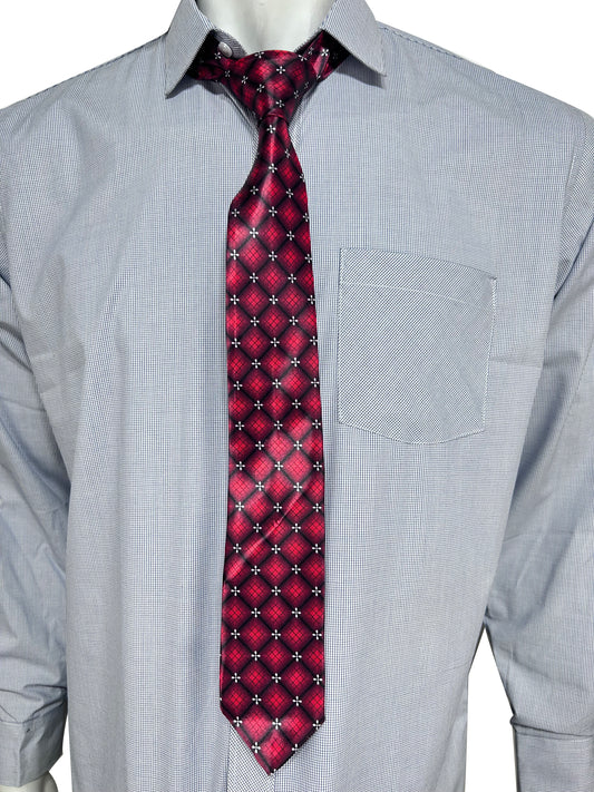 Red Pencil Tie Thin Formal Party Wear For Men MPT11