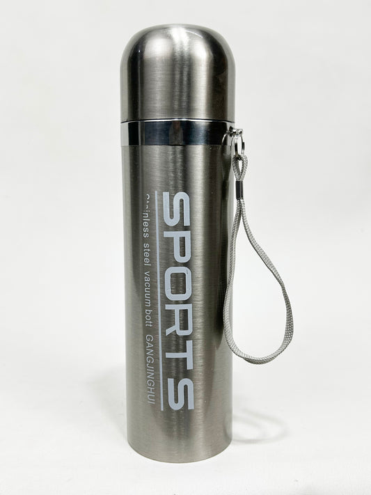 Grey Stainless Steel Vacuum Bottle Sports 500 ML D-57