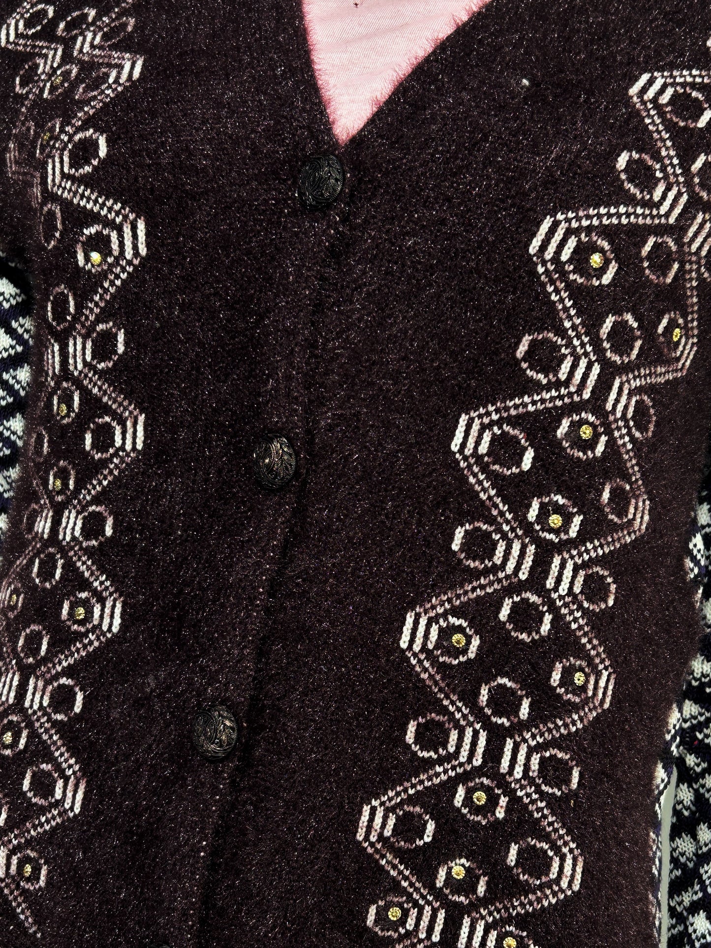 Dark Brown Full Sleeves Long Sweater For Women WSW65