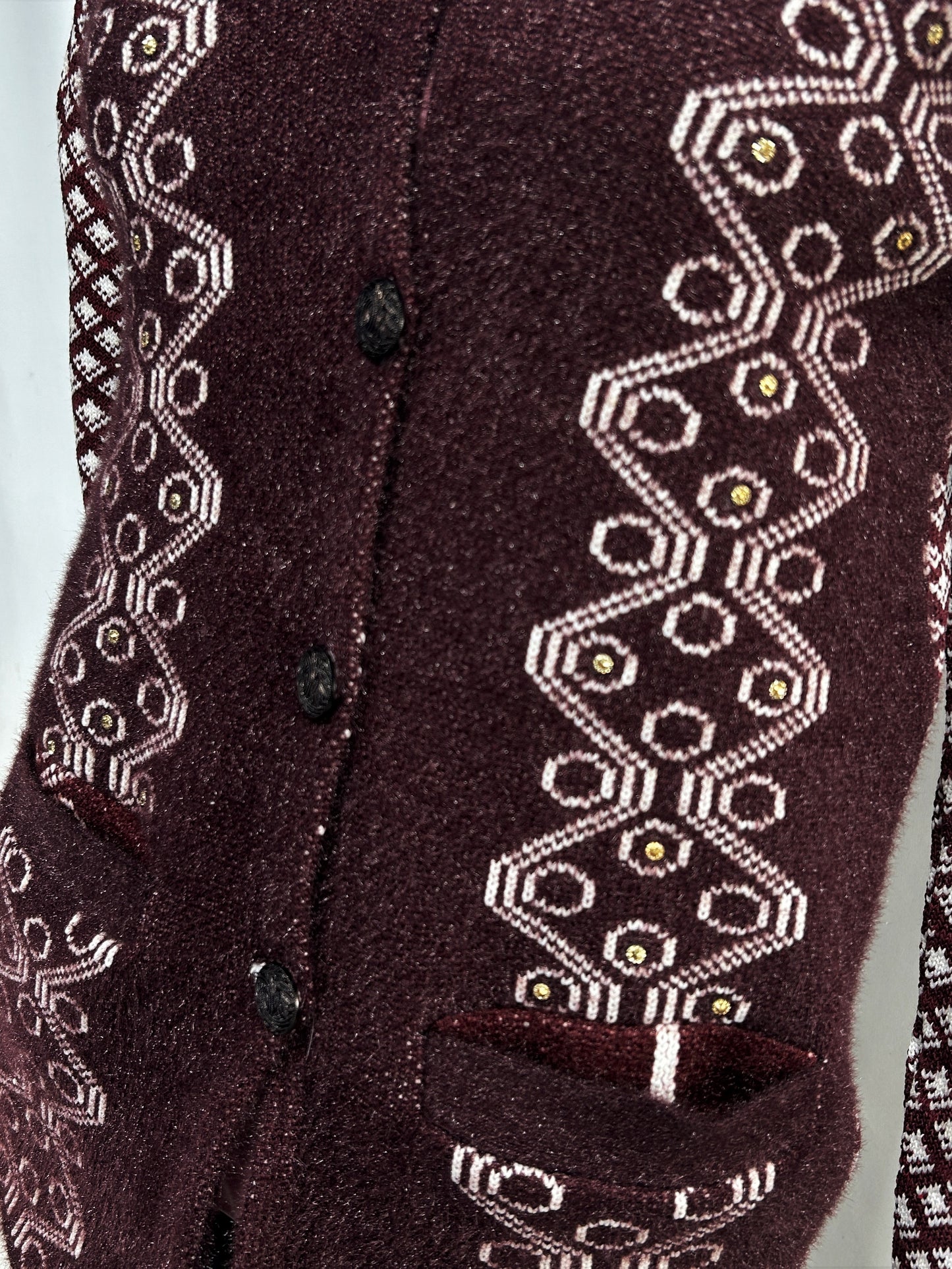 Maroon Full Sleeves Long Sweater For Women WSW64