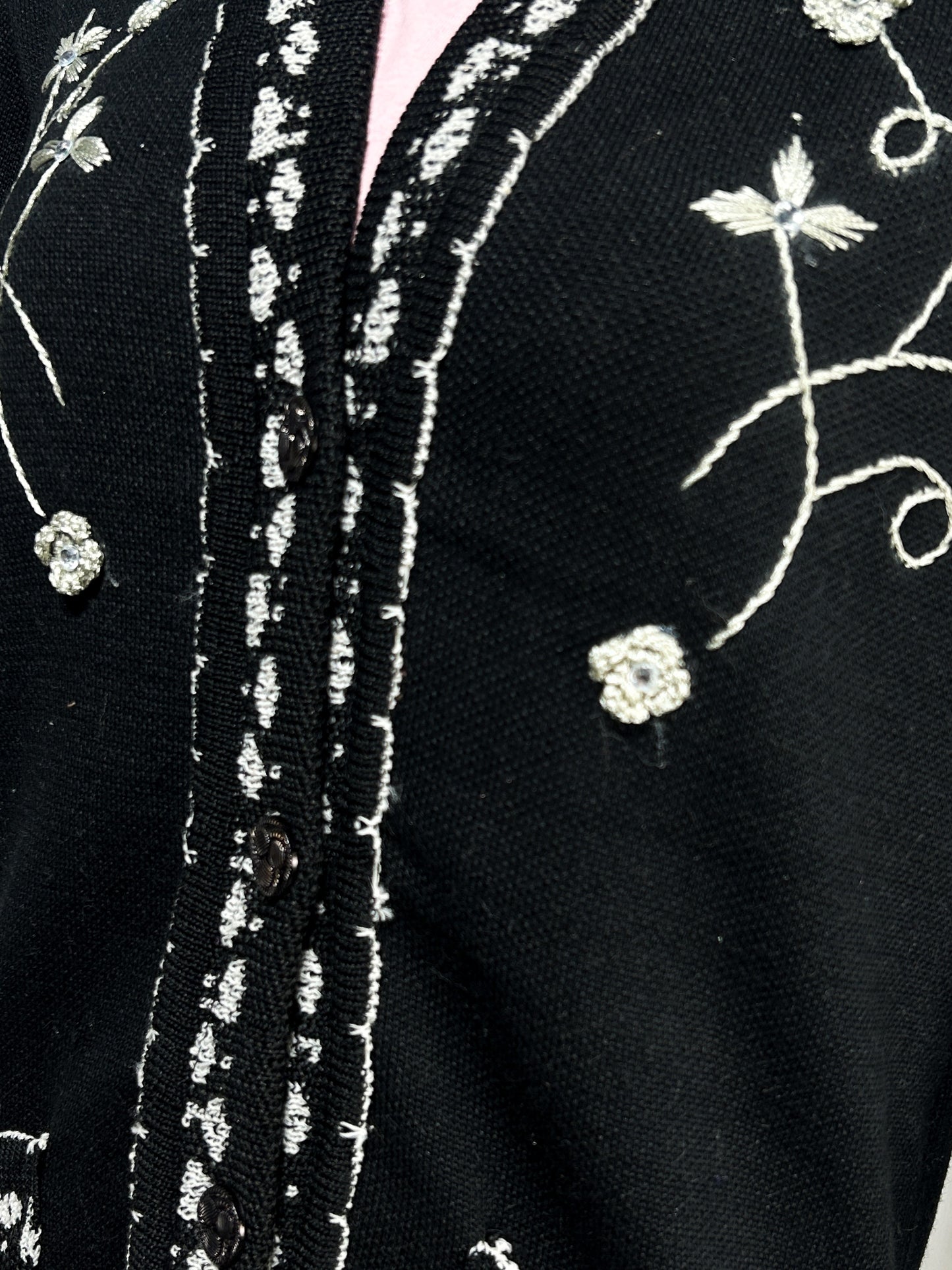 Black Full Sleeves Long Sweater For Women WSW60