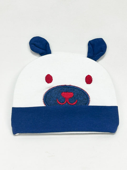 Dark Blue Beanie Cap For Newborn NBC09