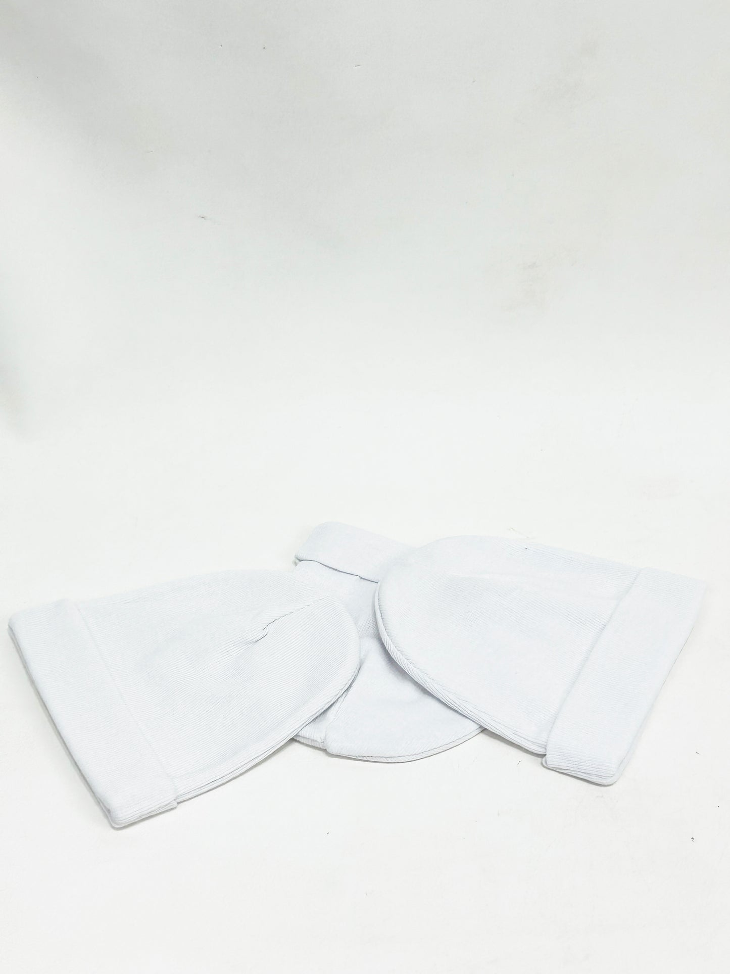 Pack Of 3 White Beanie Cap For Newborn NBC11