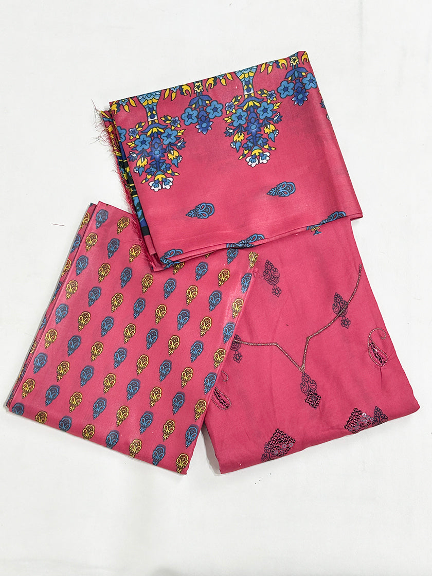 3Pcs Unstitched Digital Lawn Suit For Women WU93