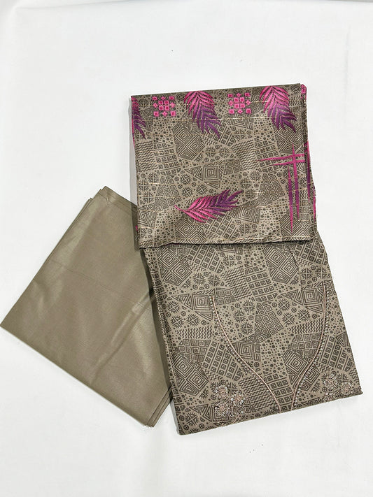 3Pcs Unstitched Digital Lawn Suit For Women WU102