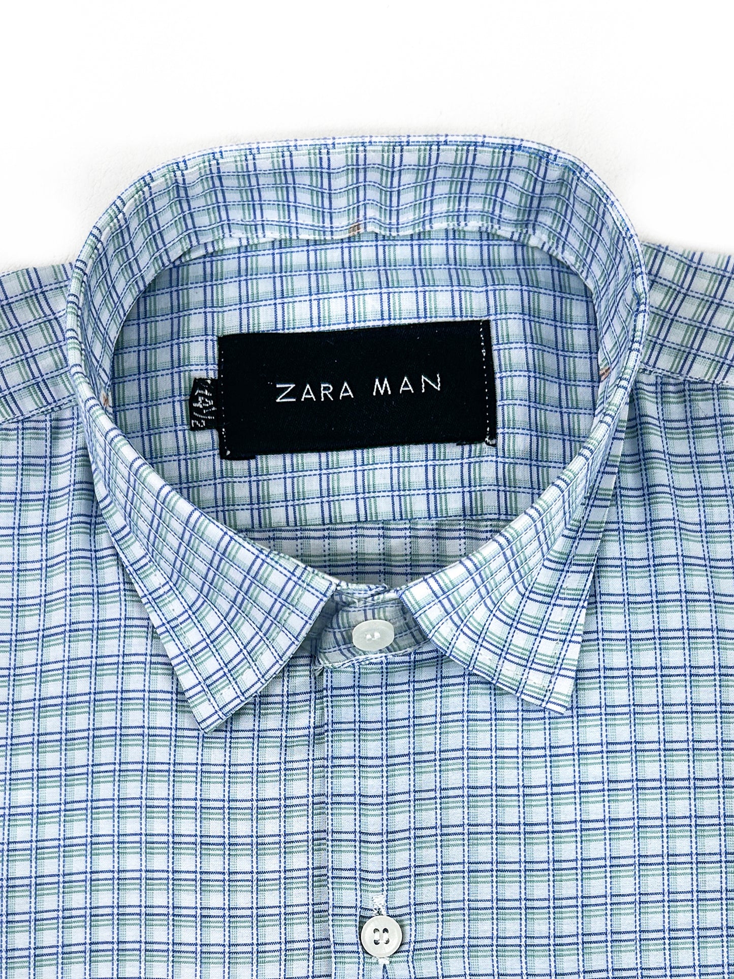 Green Pattern Formal Dress Shirt For Men MFS349
