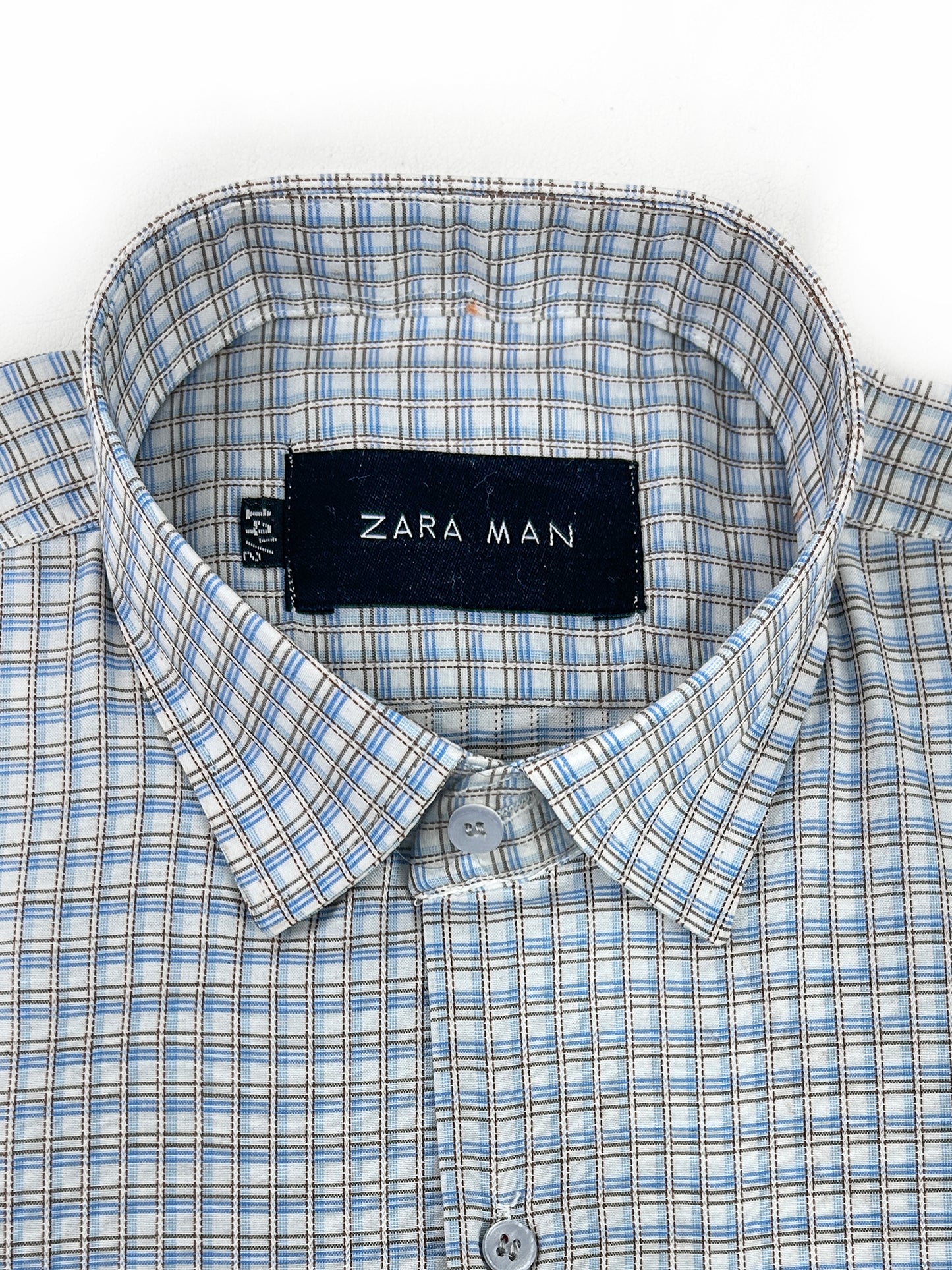 Blue Pattern Formal Dress Shirt For Men MFS350
