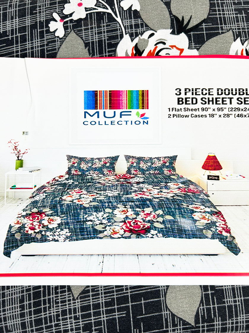 3Pc Double Bed Sheet BS70
