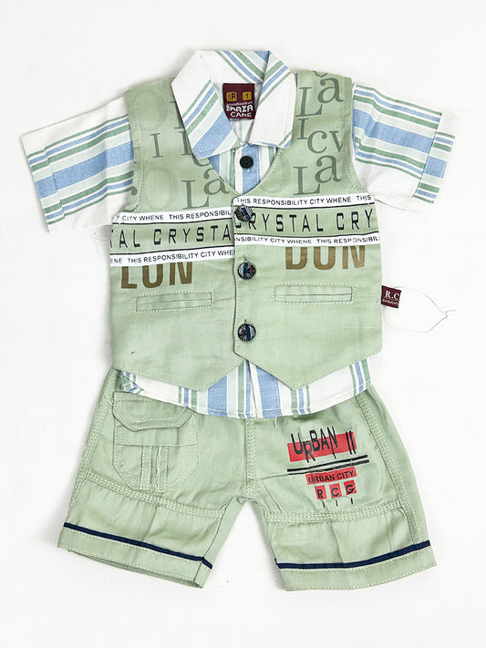 0Mth - 6Mth Urban B Green Baba Suit For Newborns AS NBS408