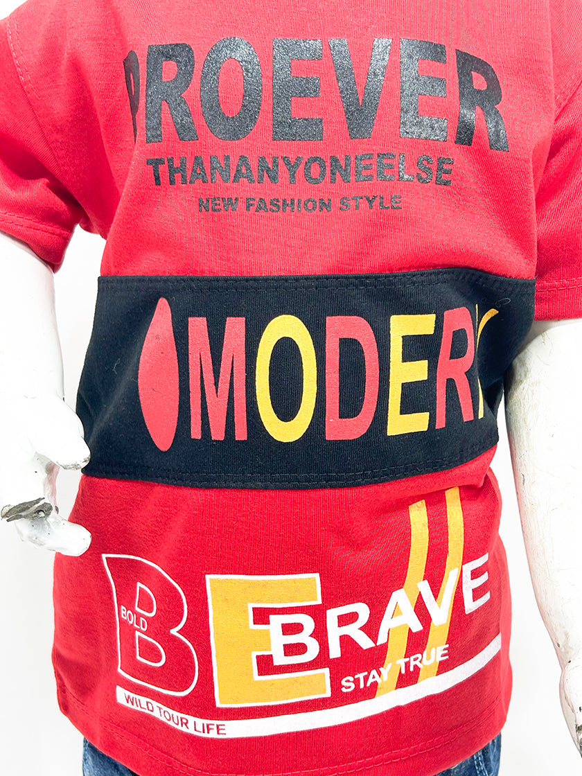 1Yr - 4Yrs Proever Red Suit For Kids RZ BS338