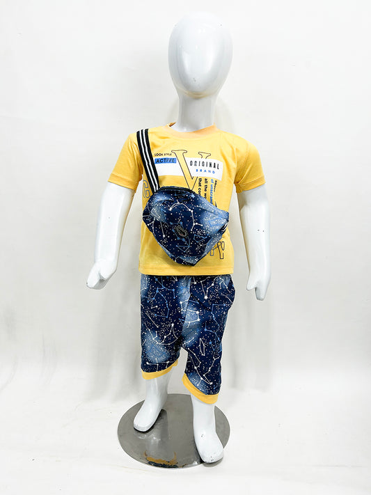 1Yr - 4Yrs Active Yellow Suit For Kids RZ BS318