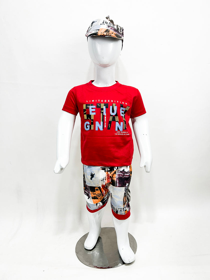 1Yr - 4Yrs Stay Red Suit For Kids RZ BS354