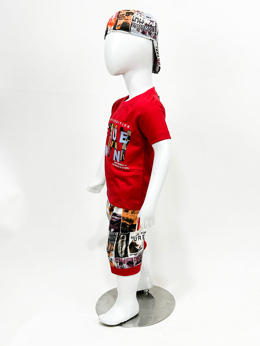 1Yr - 4Yrs Stay Red Suit For Kids RZ BS354