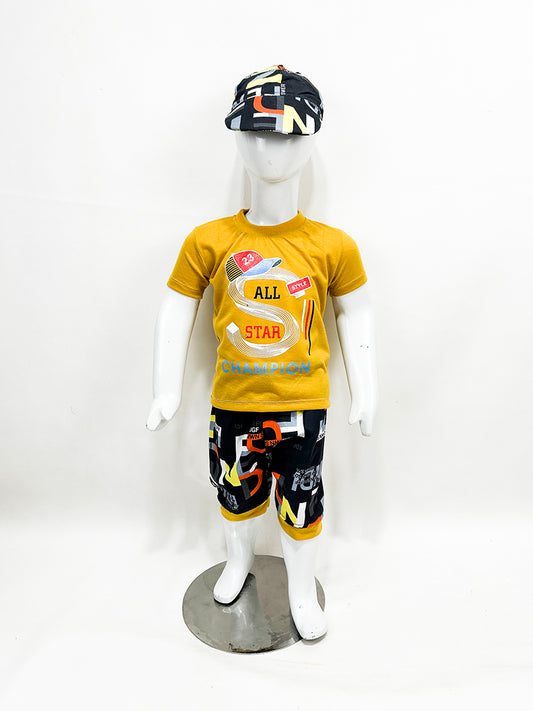 1Yr - 4Yrs Star Yellow Suit For Kids RZ BS350