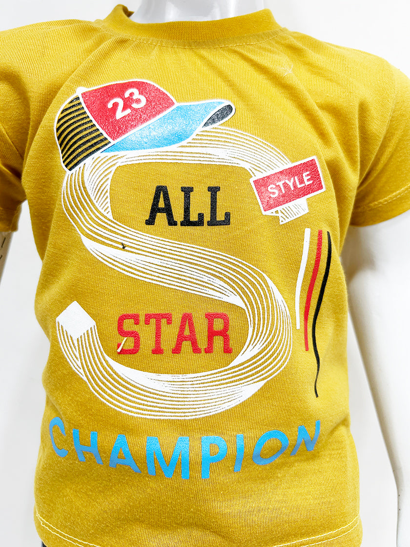 1Yr - 4Yrs Star Yellow Suit For Kids RZ BS350