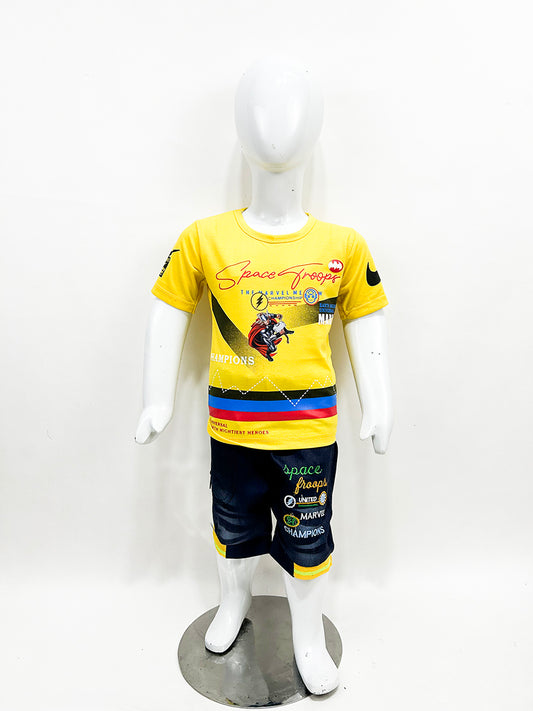 1Yr - 4Yrs Space Yellow Suit For Kids MZ BS344