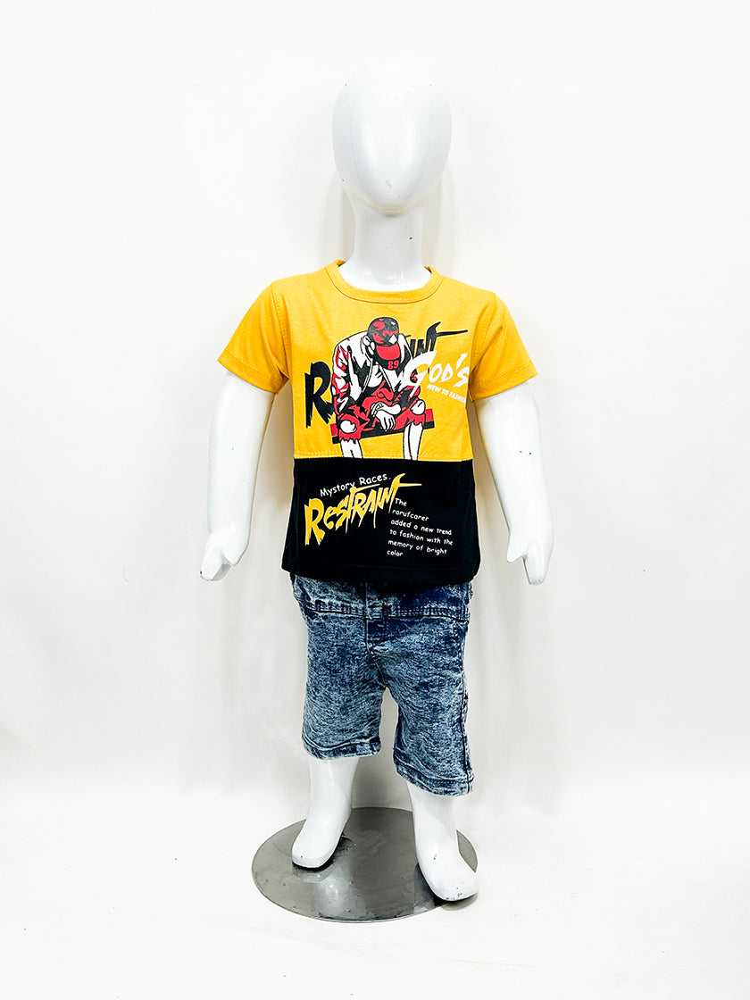 1Yr - 4Yrs Restart Yellow Suit For Kids RZ BS342