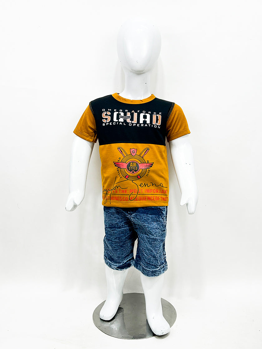 1Yr - 4Yrs Squad Yellow Suit For Kids RZ BS347