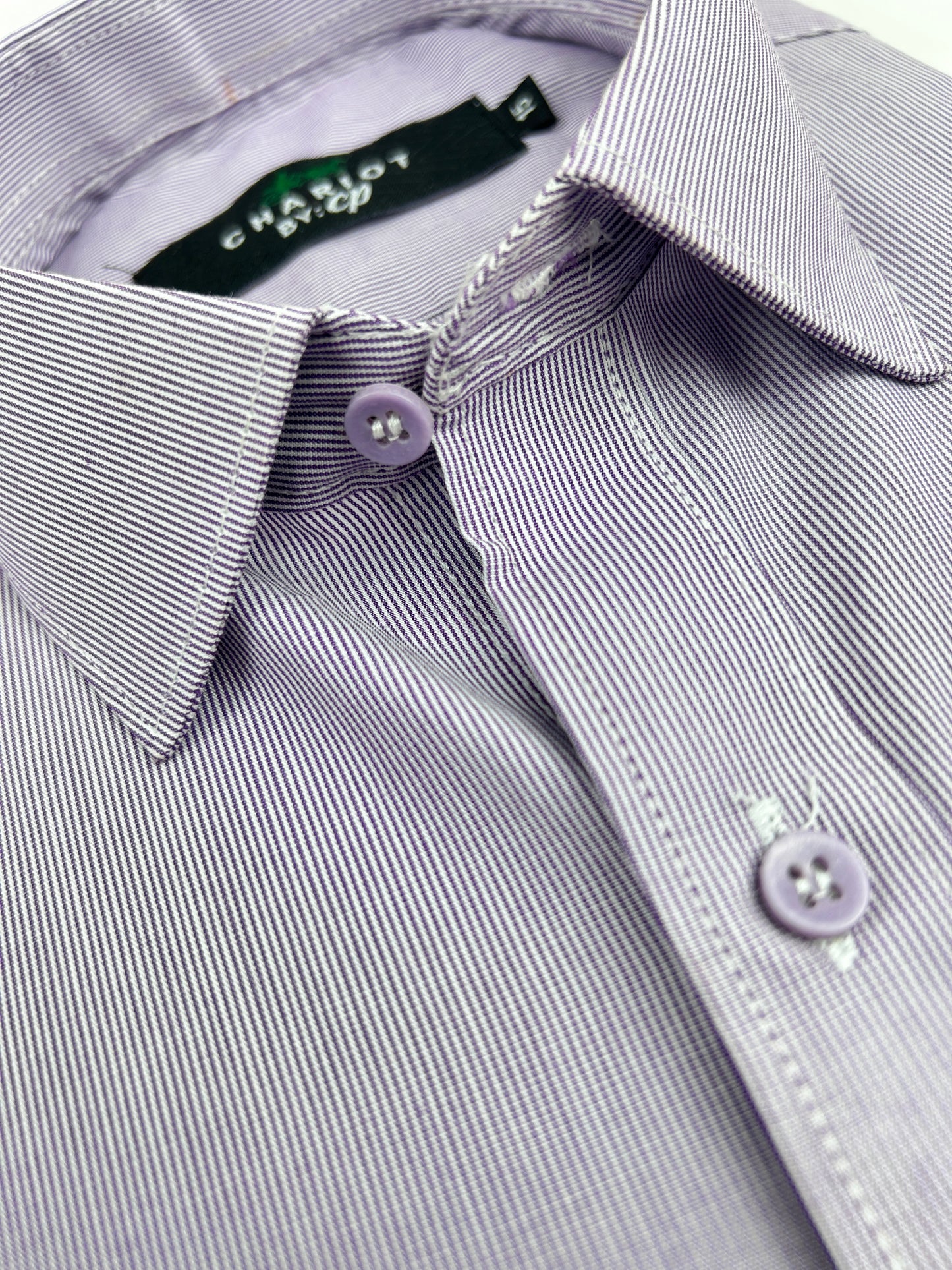 Purple Lines Formal Dress Shirt For Men MFS295