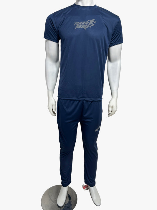 Navy Blue Running Man Track Suit For Men HG MTRS48