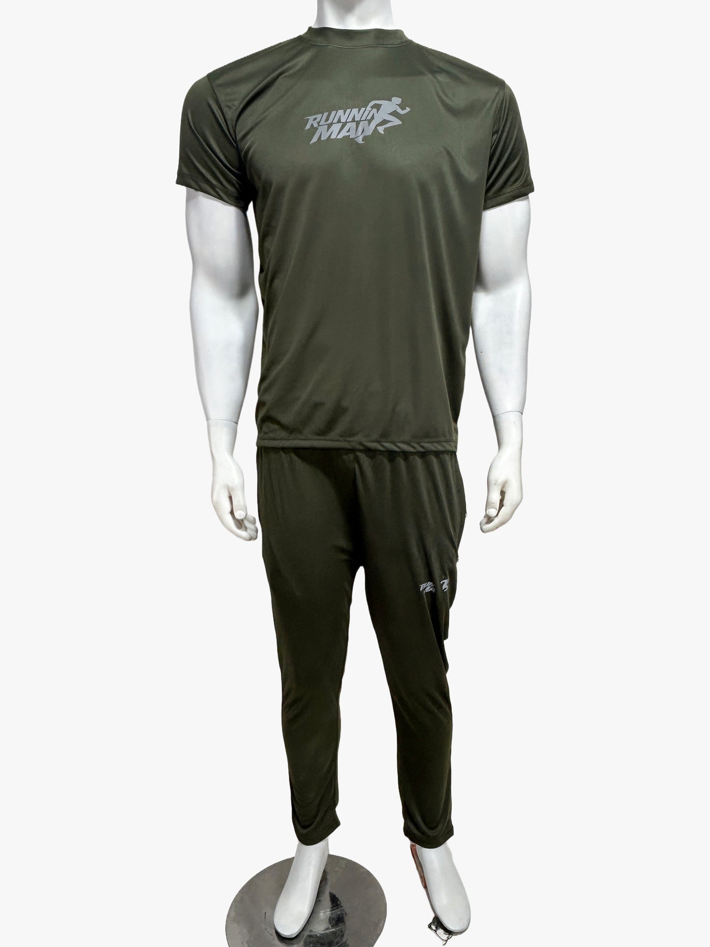 Olive Green Running Man Track Suit for Men HG MTRS49