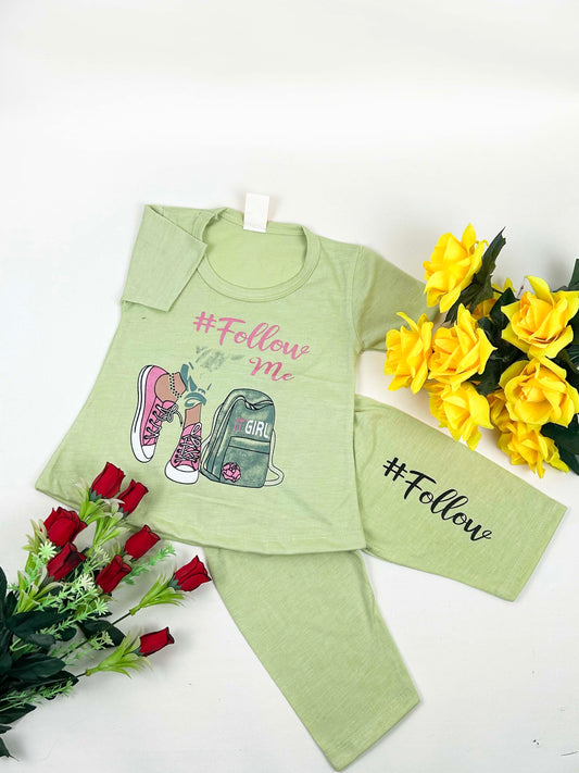 1Yr - 4Yrs Follow Me Green Suit For Girls RM GS216
