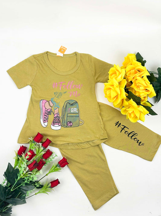 1Yr - 4Yrs Follow Me Brown Suit For Girls RM GS218