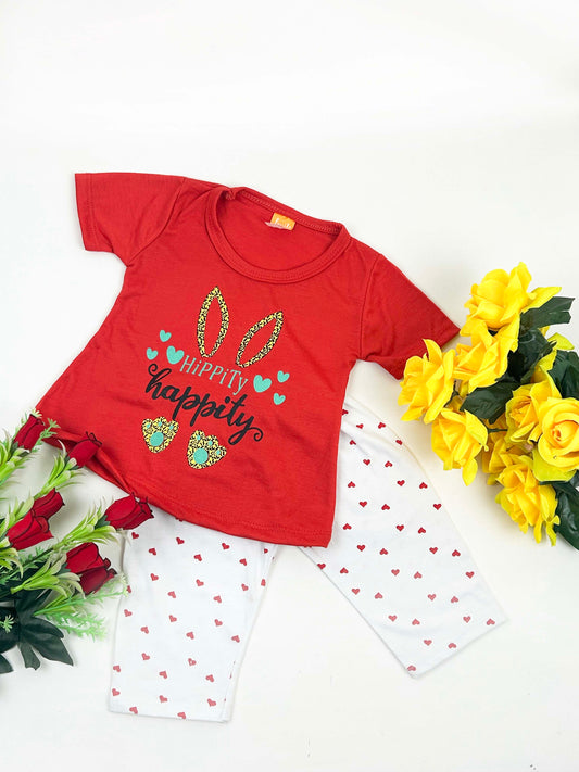1Yr - 4Yrs Happity Red Suit For Girls RM GS225