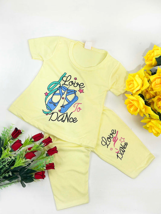 1Yr - 4Yrs Dance Yellow Suit For Girls RM GS231