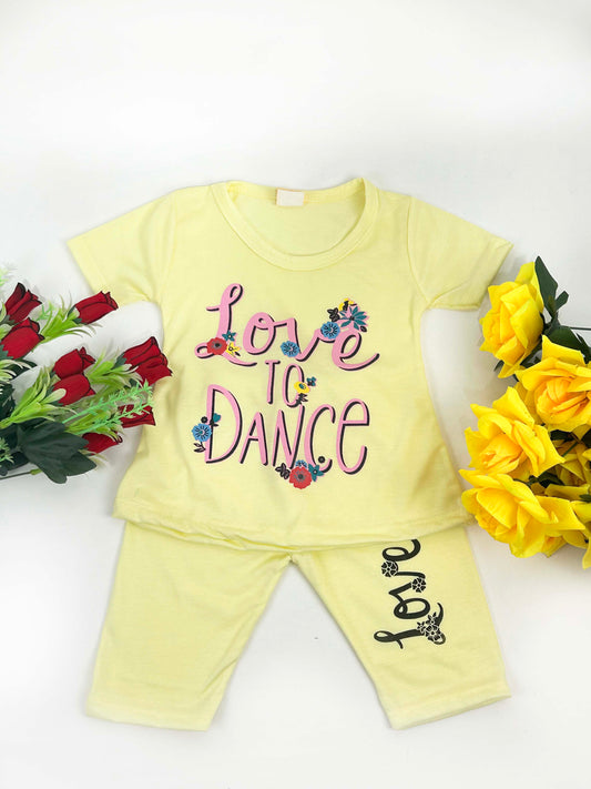 1Yr - 4Yrs Love Yellow Suit For Girls RM GS236