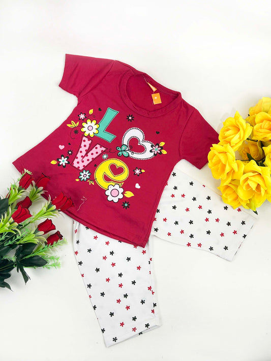 1Yr - 4Yrs Love Pink Suit For Girls RM GS239