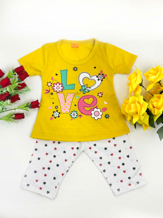 1Yr - 4Yrs Love Yellow Suit For Girls RM GS241
