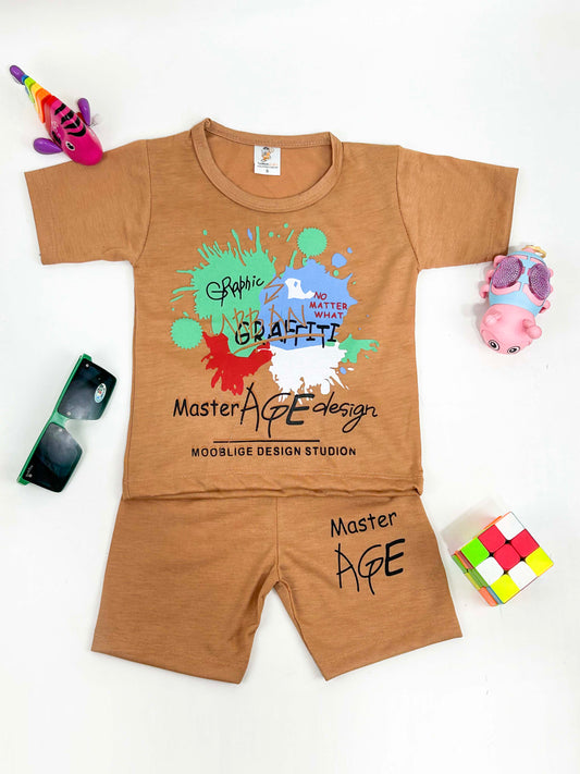 1Yr - 4Yrs AGE Light Brown Suit For Kids RM BS345