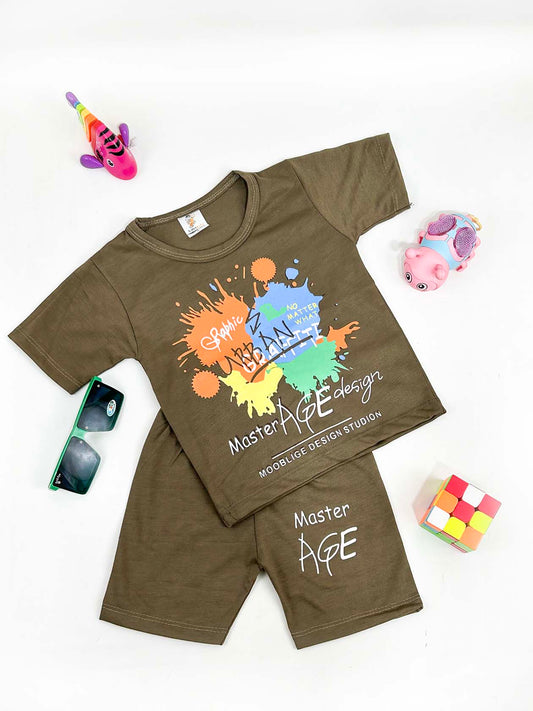 1Yr - 4Yrs AGE Dark Brown Suit For Kids RM BS346