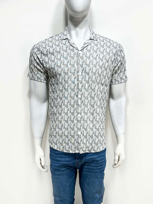 Grey Casual Shirt For Men MCS40