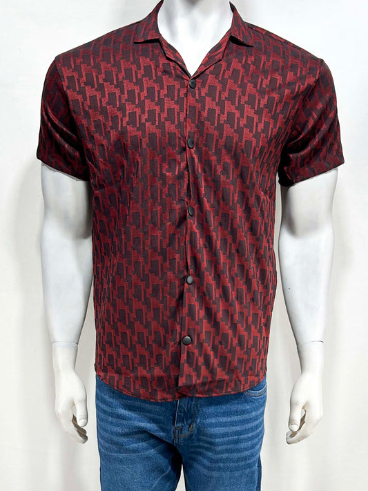 Maroon Casual Shirt For Men MCS43