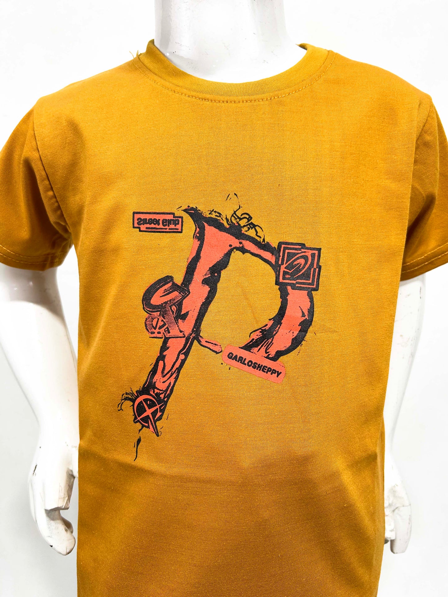 4Yrs - 9Yrs Gaplos Mustard T-Shirt For Boys SF BTS98