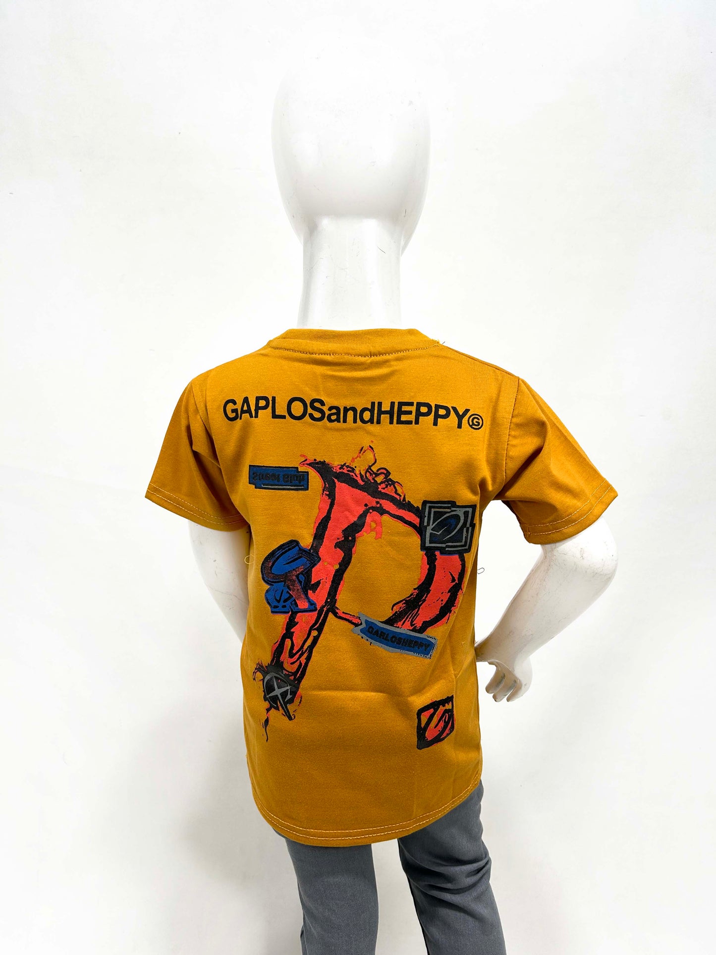 4Yrs - 9Yrs Gaplos Mustard T-Shirt For Boys SF BTS98