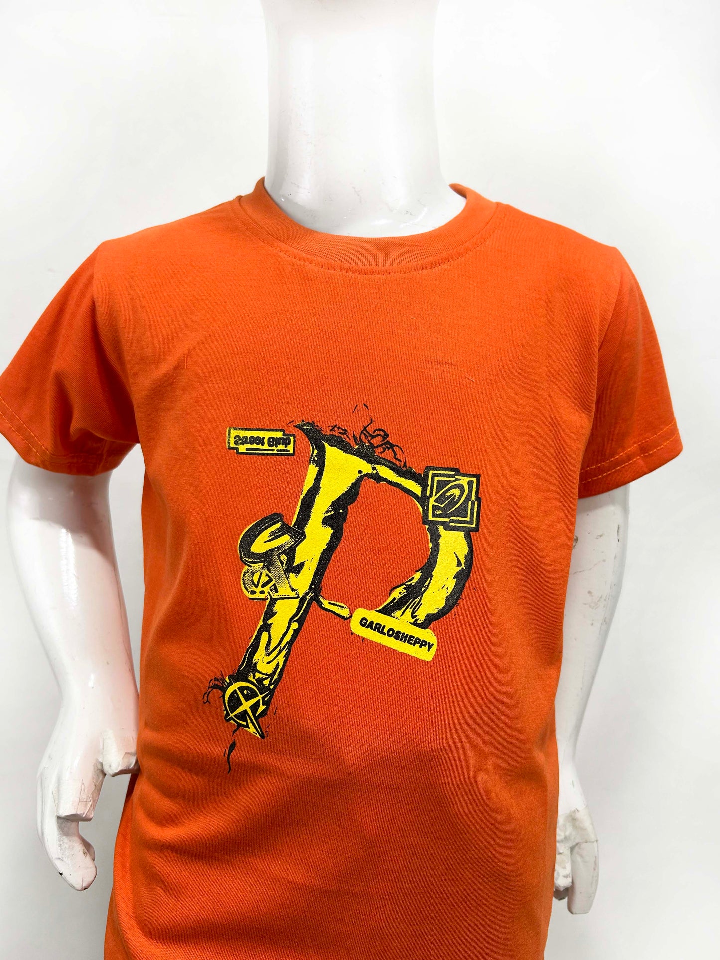 4Yrs - 9Yrs Gaplos Orange T-Shirt For Boys SF BTS99