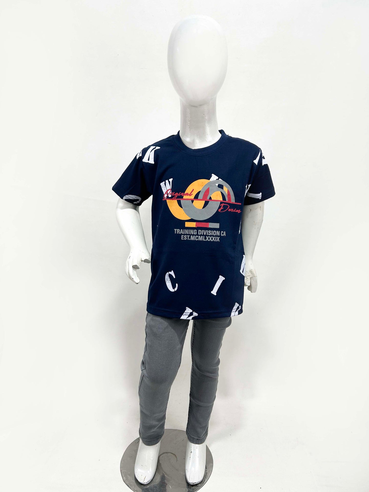 4Yrs - 9Yrs Training Blue T-Shirt For Boys SF BTS104