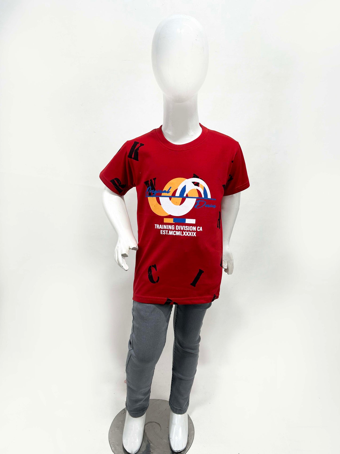 4Yrs - 9Yrs Training Red T-Shirt For Boys SF BTS105